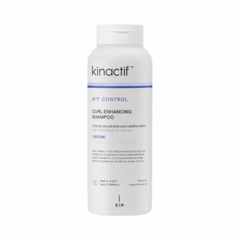Kinactif Nº7 Control Curl Enhancing Champú 300 ml para Cabello Rizado Sin Sulfatos
