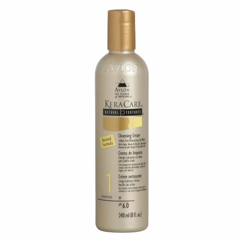 KeraCare Natural Textures Crema Limpiadora 227 g Suave para Cabello y Cuero Cabelludo