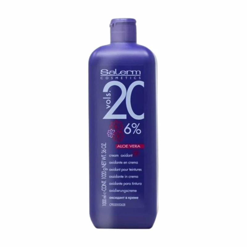 Salerm Oxidante Crema con Aloe Vera 20 Vol 6% 1000 ml Formato Grande