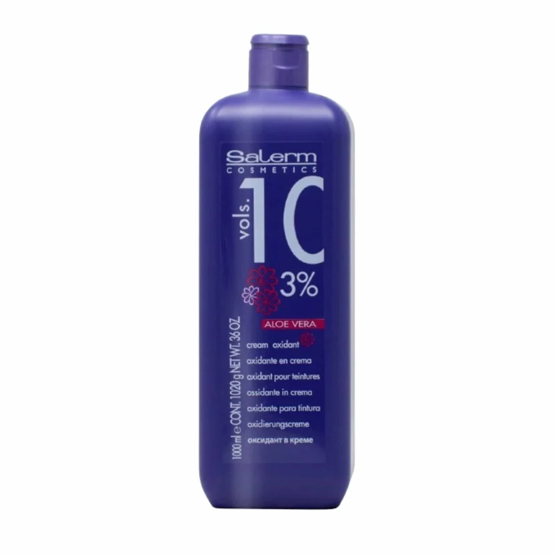 Crema Salerm Oxidante 10 Vol 3% con Aloe Vera 1000 ml para Matizaciones Suaves