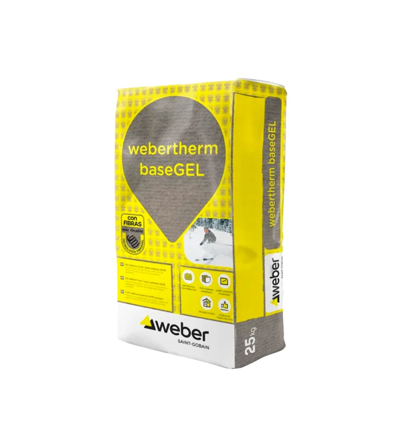 Gel adhesivo regularizador 2 en 1 para sistemas SATE Webertherm BASEGEL