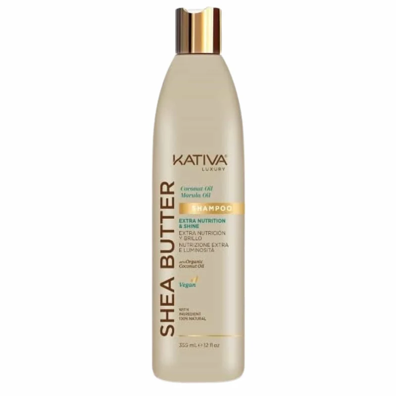Kativa Champú Marula, Manteca de Karité y Aceite de Coco 355 ml