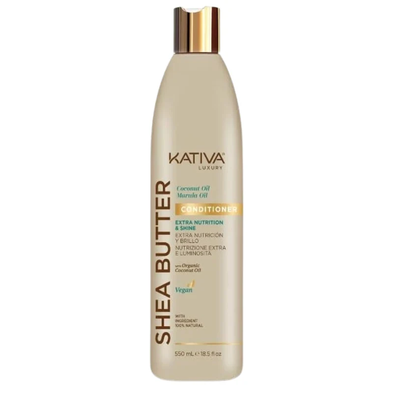 Kativa Luxury Acondicionador Manteca de Karité, Coco y Marula 550 ml Vegano