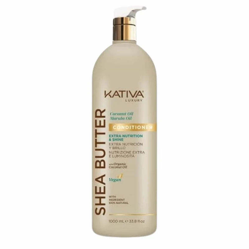 Kativa Luxury Acondicionador Manteca de Karité, Coco y Marula 1 Litro Vegano