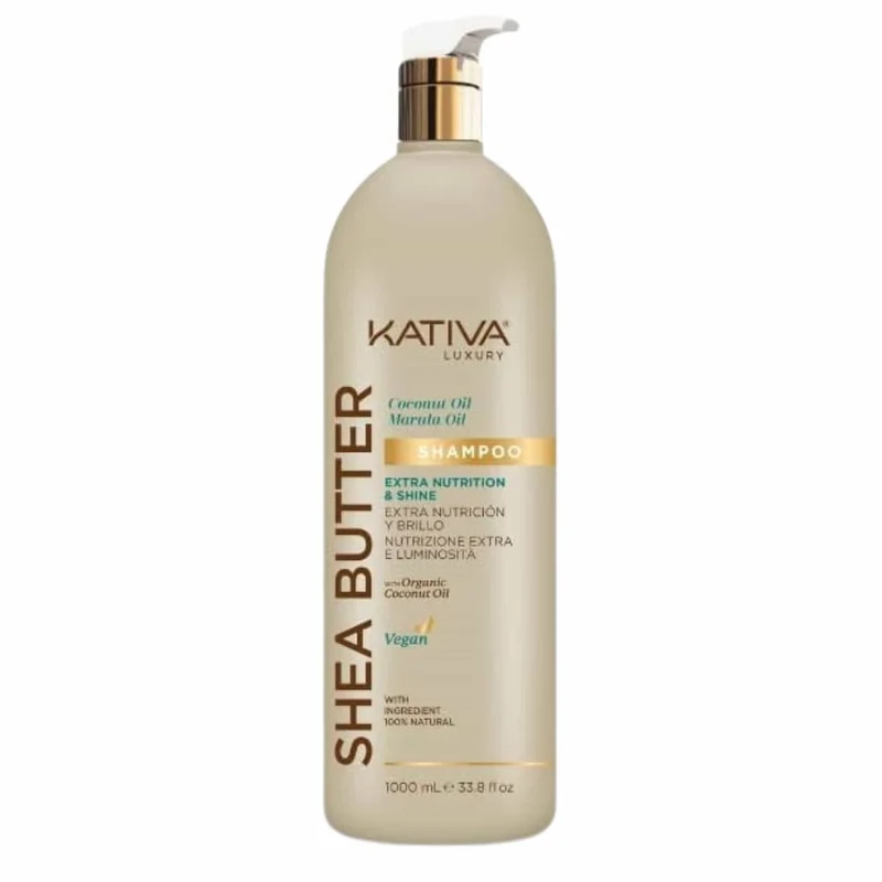 Kativa Champú Shea Butter 1 Litro Formato Familiar para Peluquería