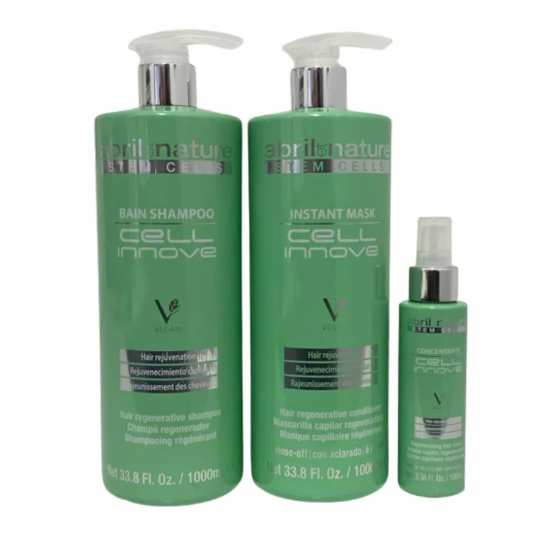 Abril et Nature Pack Cell Innove Champú, Mascarilla 1000 ml y Crema 100 ml