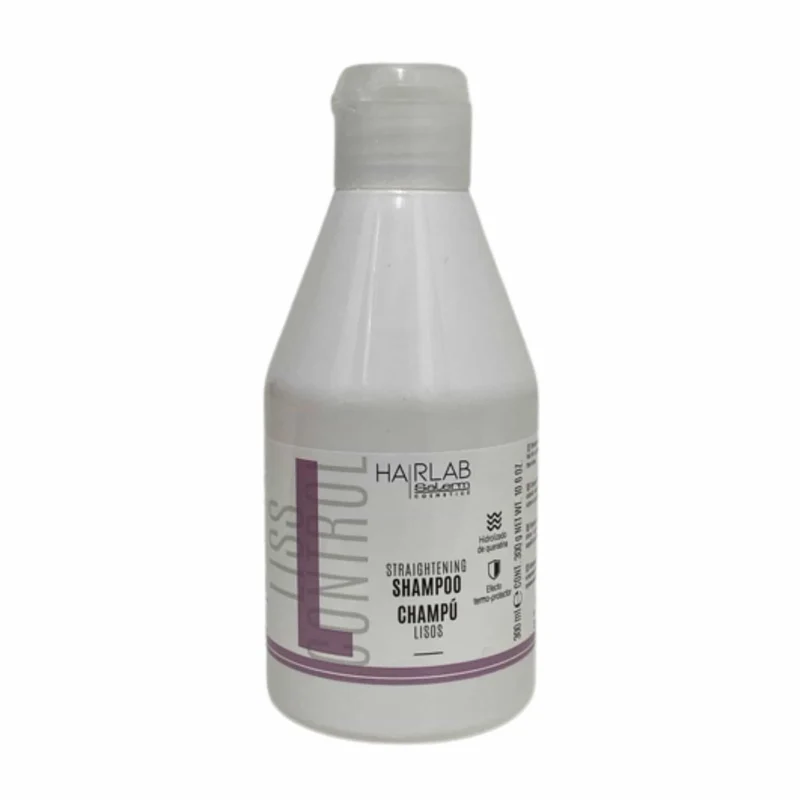 Salerm Hair Lab Liss Control Champú Vegano 300 ml con Queratina Hidrolizada