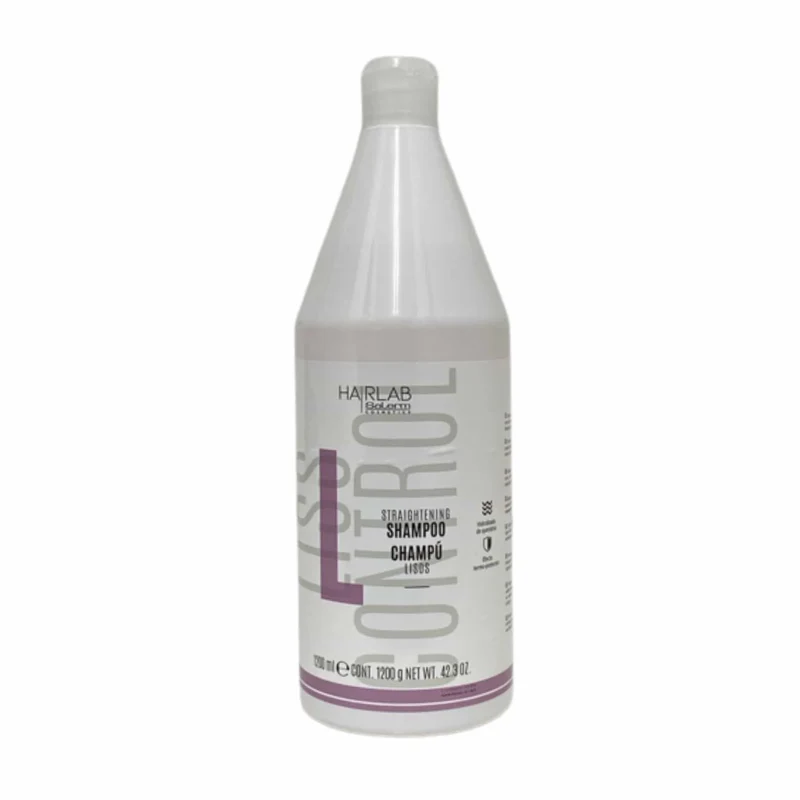 Salerm Hair Lab Liss Control Champú Vegano 1200 ml Formato Profesional