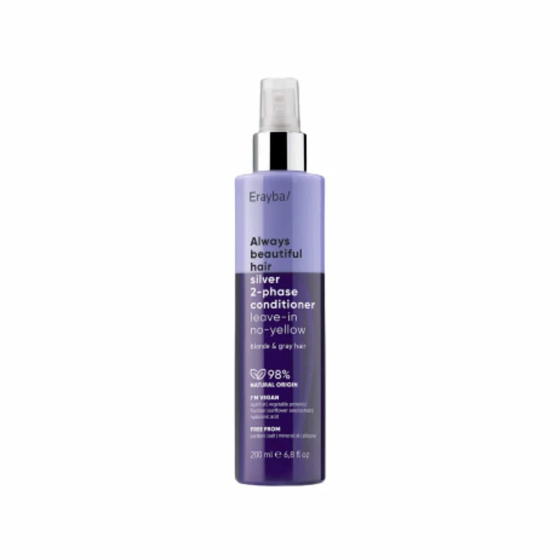 Erayba ABH Silver Acondicionador Bifásico 200 ml Antiamarillo con Filtro UV