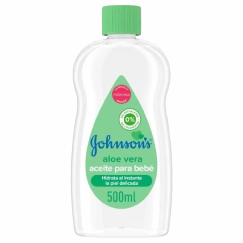 Johnson's Baby Aceite Hidratante con Aloe Vera 500 ml Formato Familiar