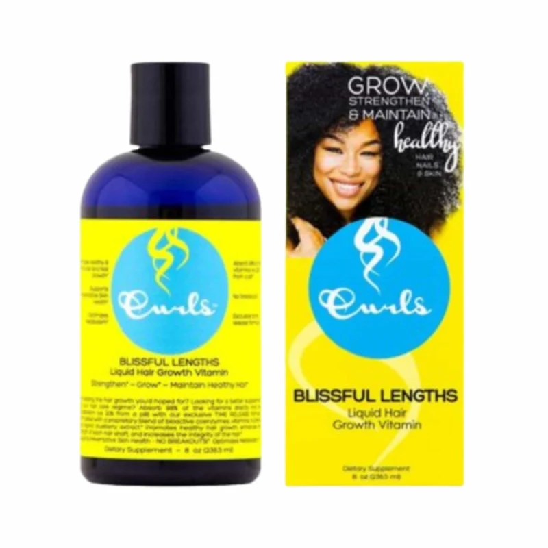 Curls Blissful Growth Vitamin 237 ml Complemento Capilar con Espejo de Viaje
