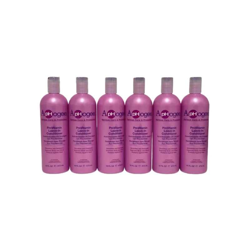 ApHogee Pro Vitamin Leave-In Conditioner Pack de 6 Unidades de 473 ml