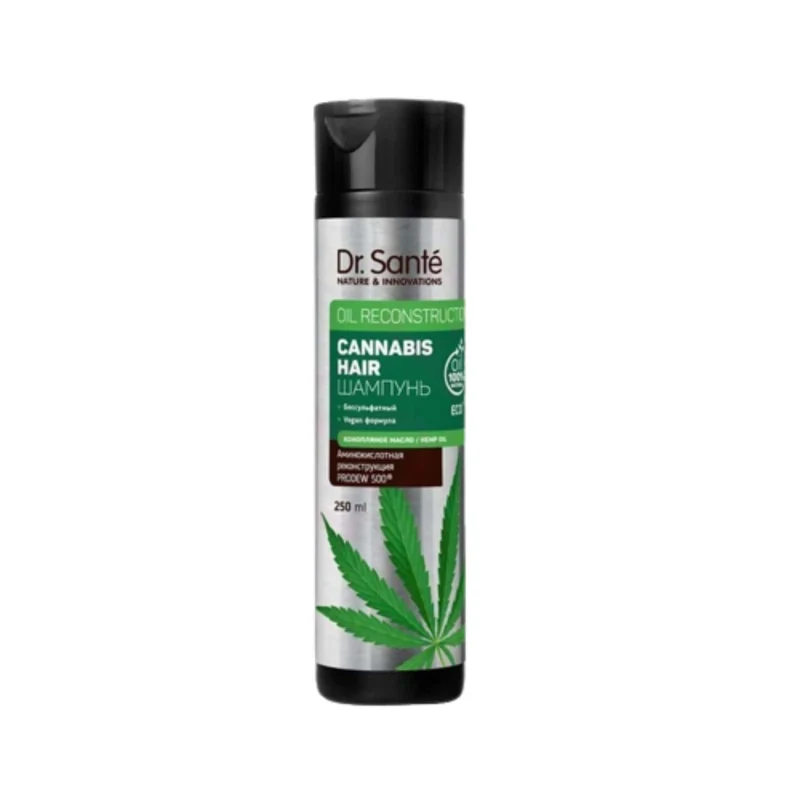 Dr Sante Cannabis Champú Reconstructor 250 ml sin Sulfatos con Amla