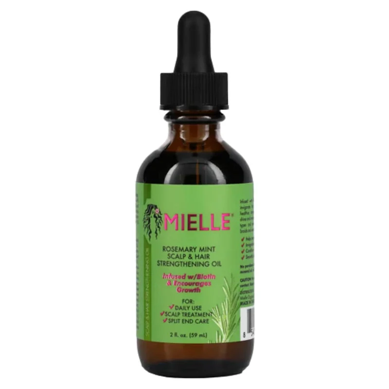 Mielle Rosemary Mint Aceite Fortalecedor 59 ml para Cuero Cabelludo y Cabello