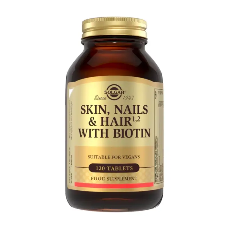 Solgar Pelo Piel Uñas & Biotina, 120 comprimidos
