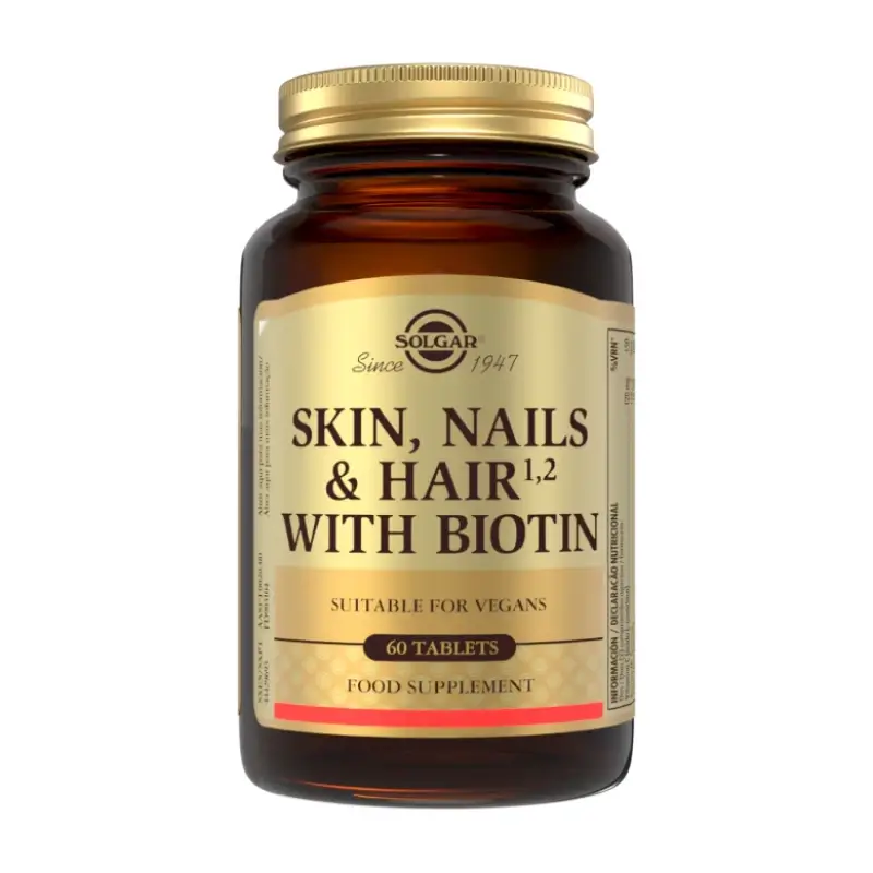 Solgar Pelo Piel Uñas & Biotina, 60 comprimidos