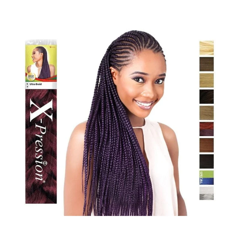X-Pression Ultra Braid Trenza Sintética de Gran Longitud y Volumen