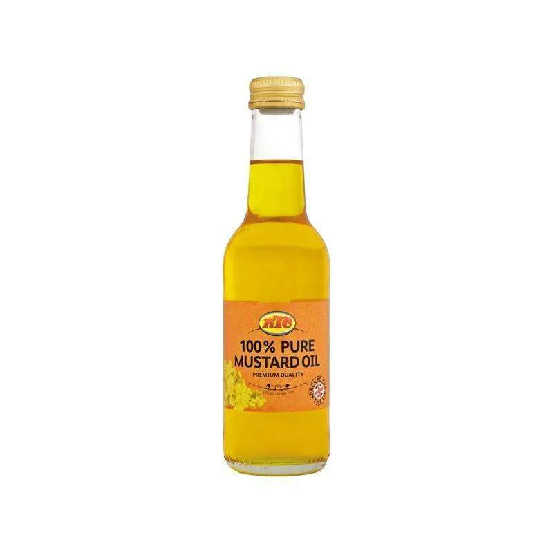 100% Pure Mustard Oil 250 ml Aceite de Mostaza Puro Tradicional