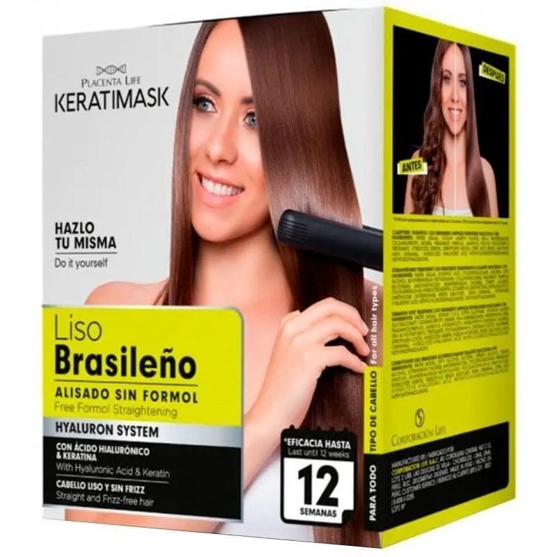 Keratimask Liso Brasileno Kit Producto Original de la Marca Keratimask