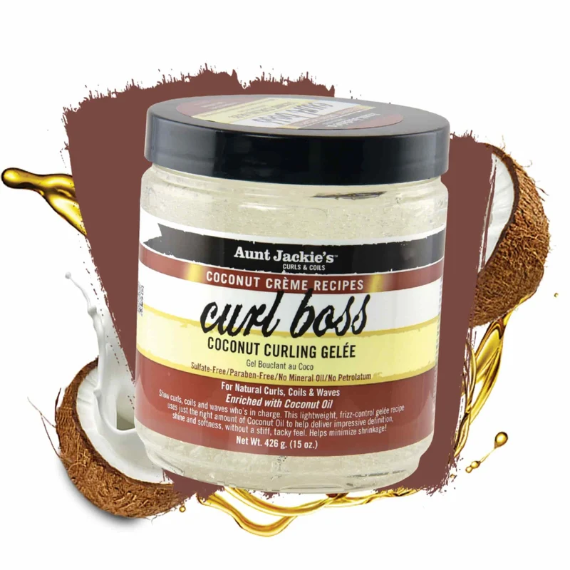 Gel Peinado Curl Boss Coconut Curling Gelee Aunt Jackies 426g