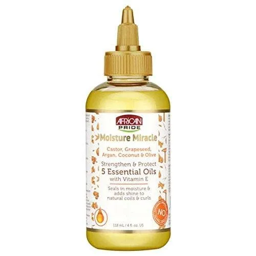 Aceite Strengthen And Protect Moisture Mircle 5 Essential Oil Africa Pride 118ml