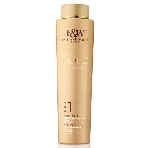 Locion 1 Gold Aha Brightening Lotion “hydroquinone Free” Fair & White 350 ml