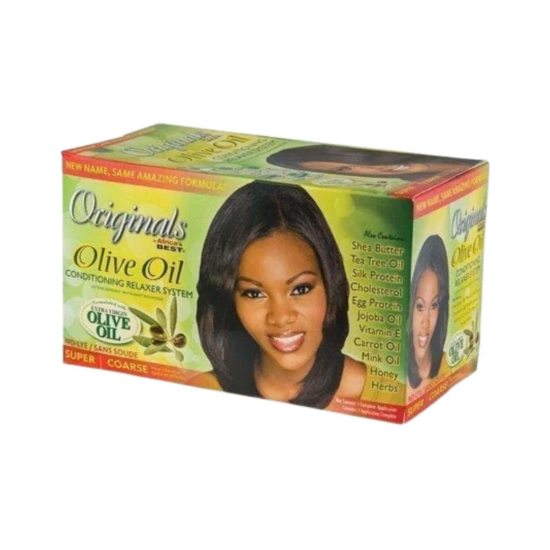 Alisador Olive Oil Relaxer Kit Original Africa Best (super) Original de Africa Best