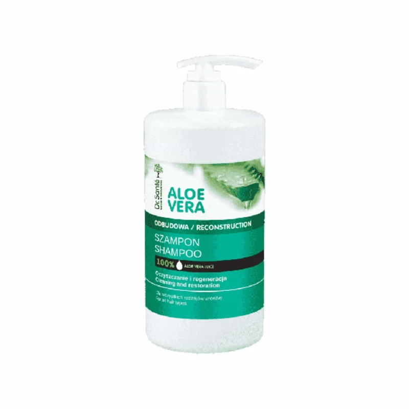 Dr. Santé Aloe Vera Champú Reestructurante 1000 ml para Cabello Dañado