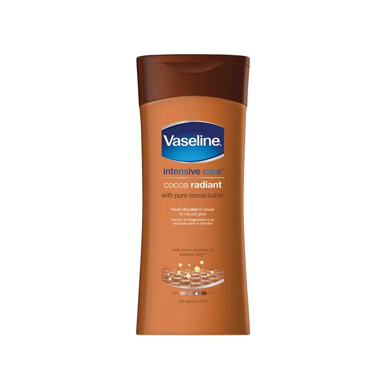 Vaseline Cocoa Radiant Body Lotion 400 ml con Manteca de Cacao