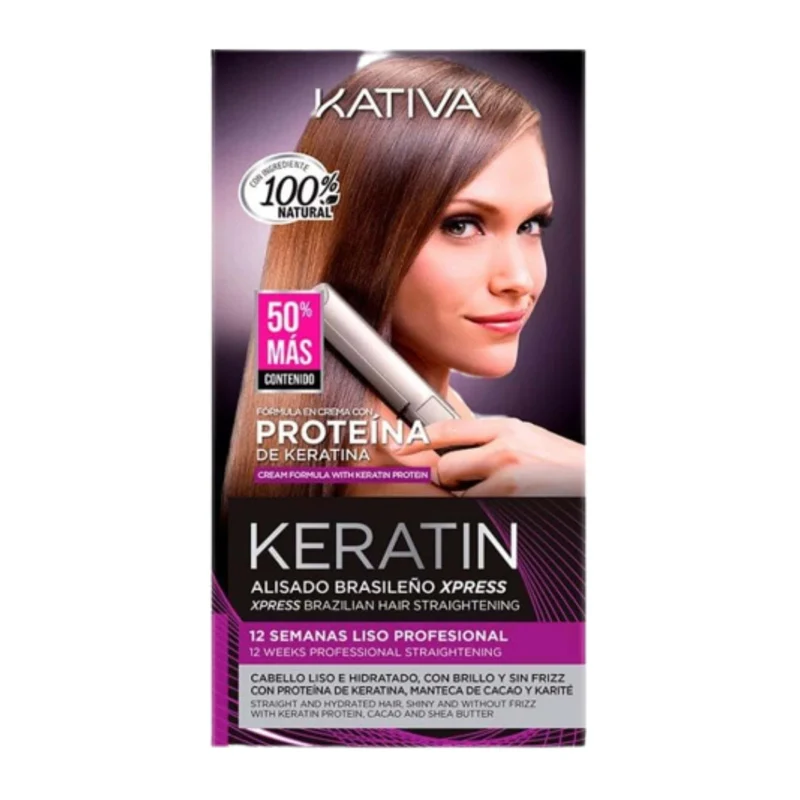 Kativa Xpress Kit Alisado Brazilian Protein Nueva Fórmula en Crema