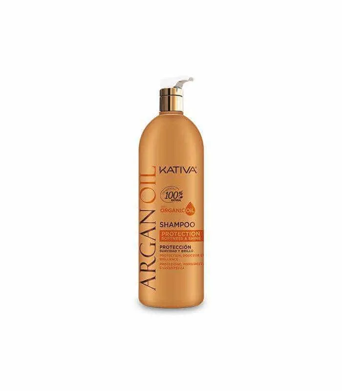 Kativa Argan Oil Champú 1000 ml con Aceite de Argán Orgánico Profesional