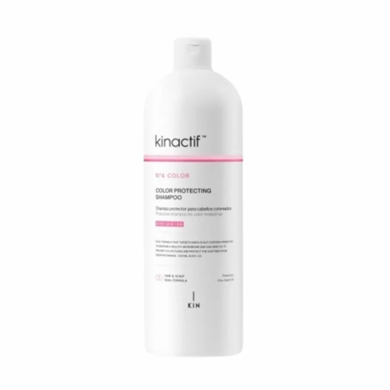 Kinactif Shampoo Color Champú Protector del Color 1000 ml Acción Antioxidante