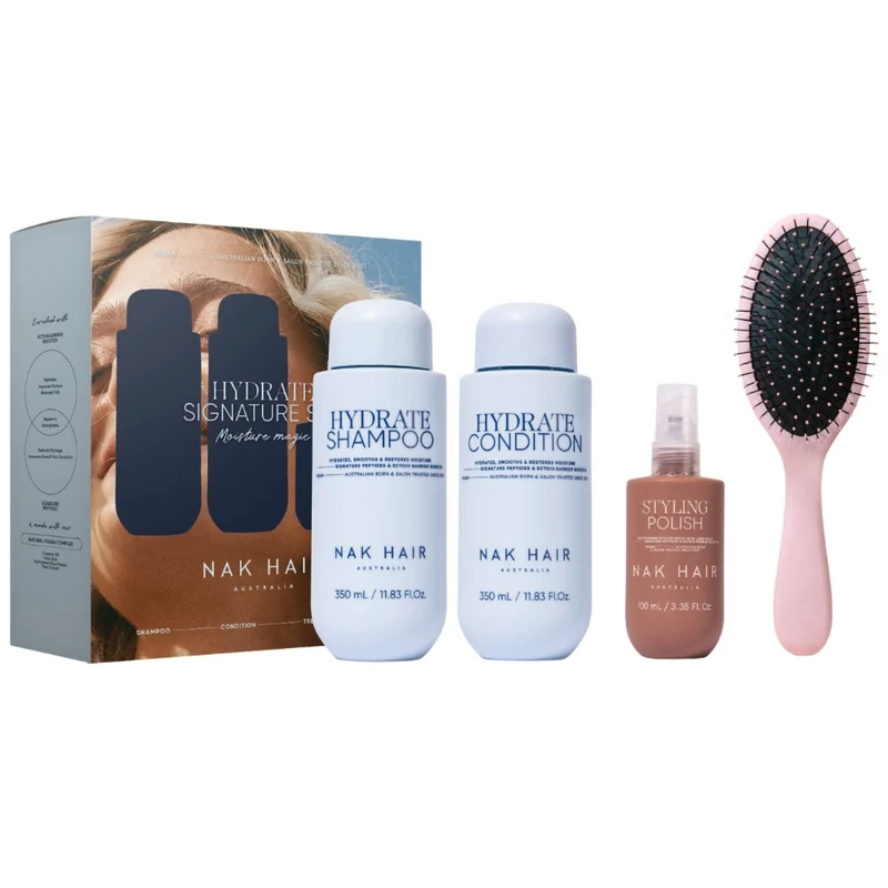 Hydrate Quad with Detangle & Styling Brush