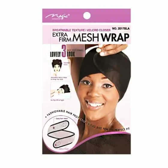Magic Collection Gorro Mesh Wrap Extreme Firm 2017BLA Malla Extra Firme