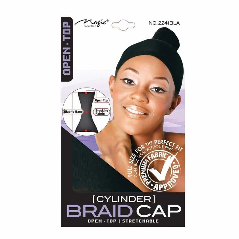 Magic Collection Braid Cap Open Top 2241BLA Tela Elástica Negra