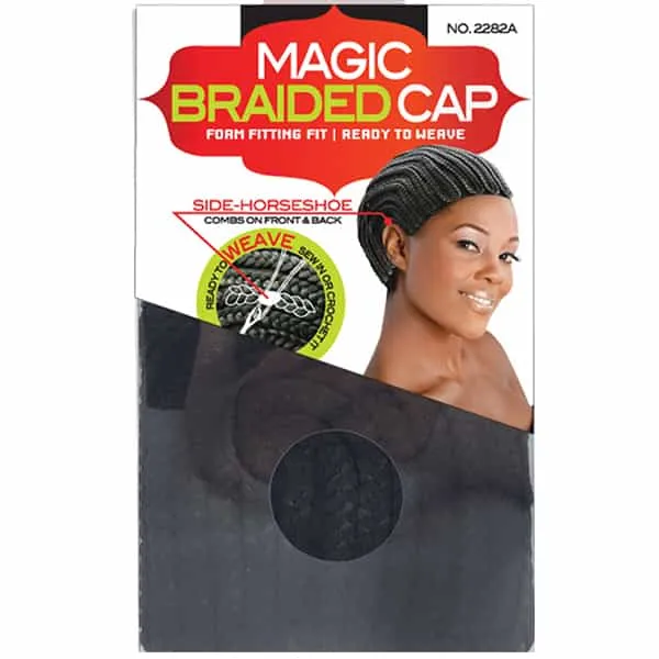 Magic Collection Gorra Trenzada Braided Cap 2282A Color Negro
