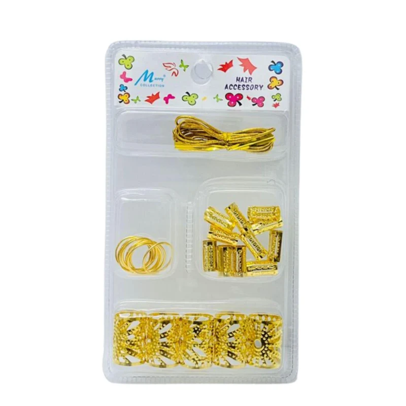 Boleta Dorado para el Pelo Accesorio Decorativo Trenzas y Rastas