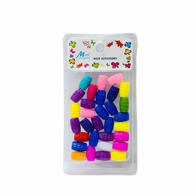Boleta Color Mixto para el Pelo Set de Cuentas Multicolor Variado