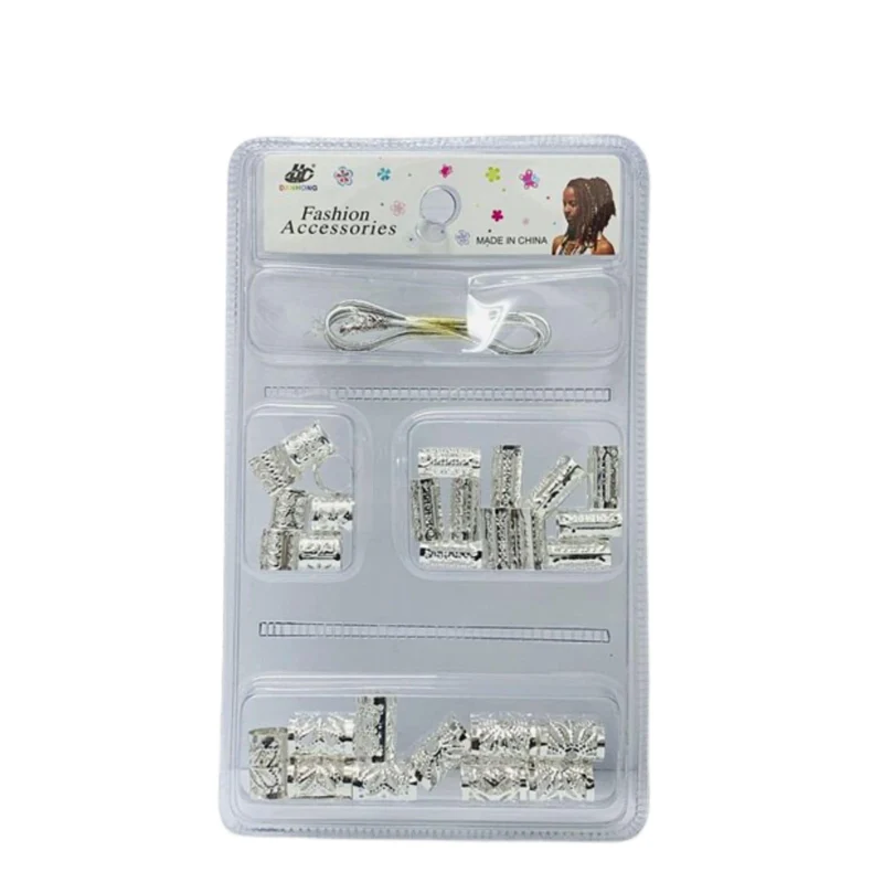 Boleta Plata para el Pelo Accesorio Decorativo Trenzas y Rastas
