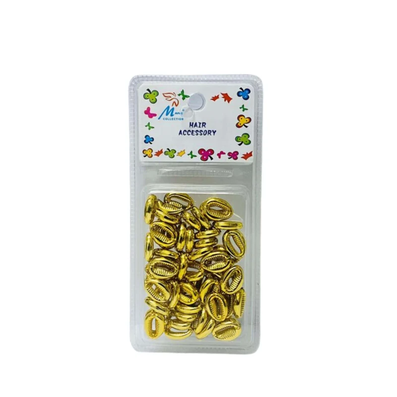 Boleta Dorada para el Pelo Cuentas Decorativas para Trenzas y Rastas