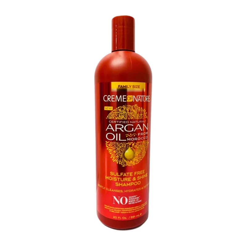Crème of Nature Argan Oil Champú sin Sulfatos Moisture & Shine 591 ml