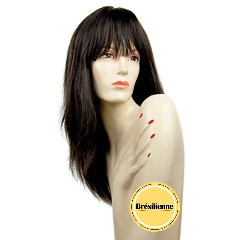 Peluca Natural de Pelo 100% Humano Brasileño Modelo Estilo T