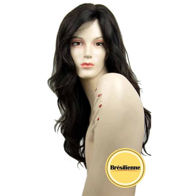 Peluca Natural de Pelo Humano Brasileño Lace Front Referencia F