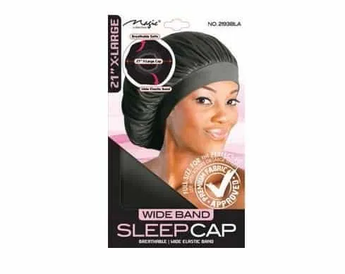 Magic Collection Gorro Wide Band Sleep Cap 20 Pulgadas 2192BLK Negro
