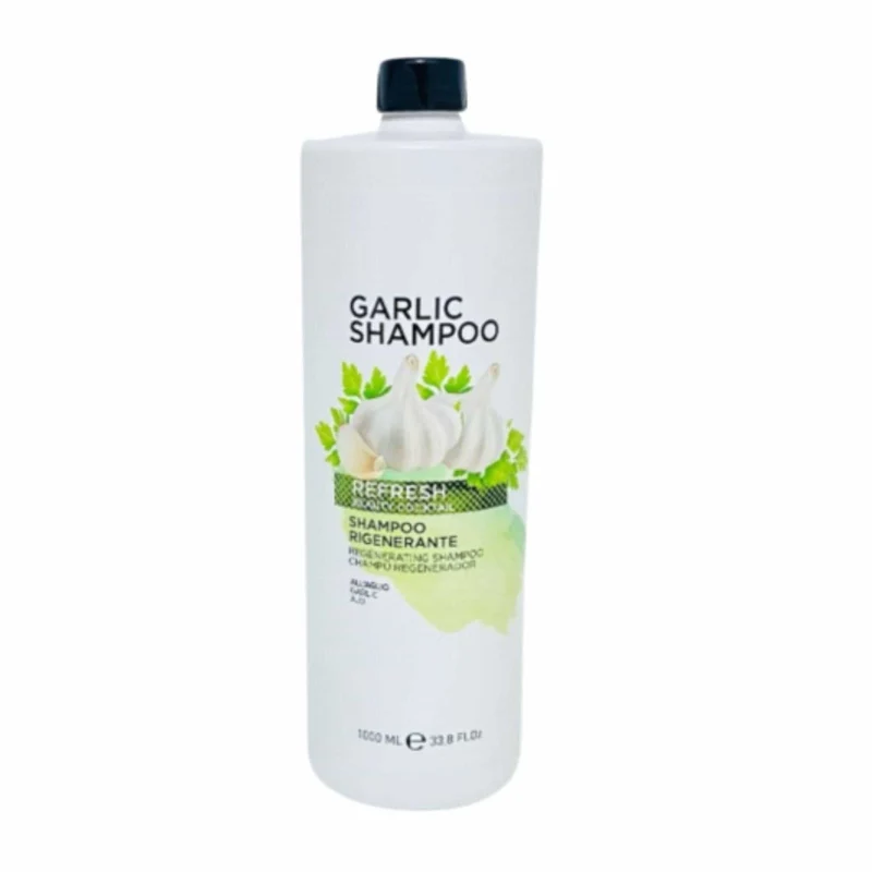 Garlic Champú de Ajo 1000 ml Formato Grande Limpieza Profunda