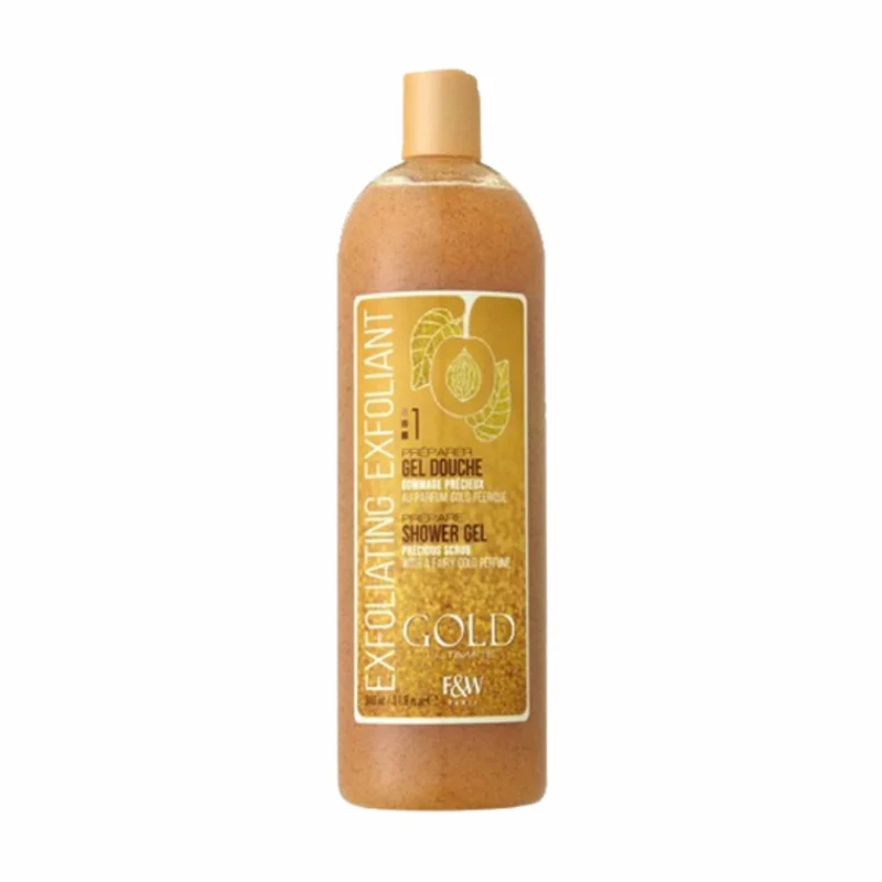 Fair & White Gold Gel de Ducha Exfoliante 940 ml Espuma con Brillo Dorado