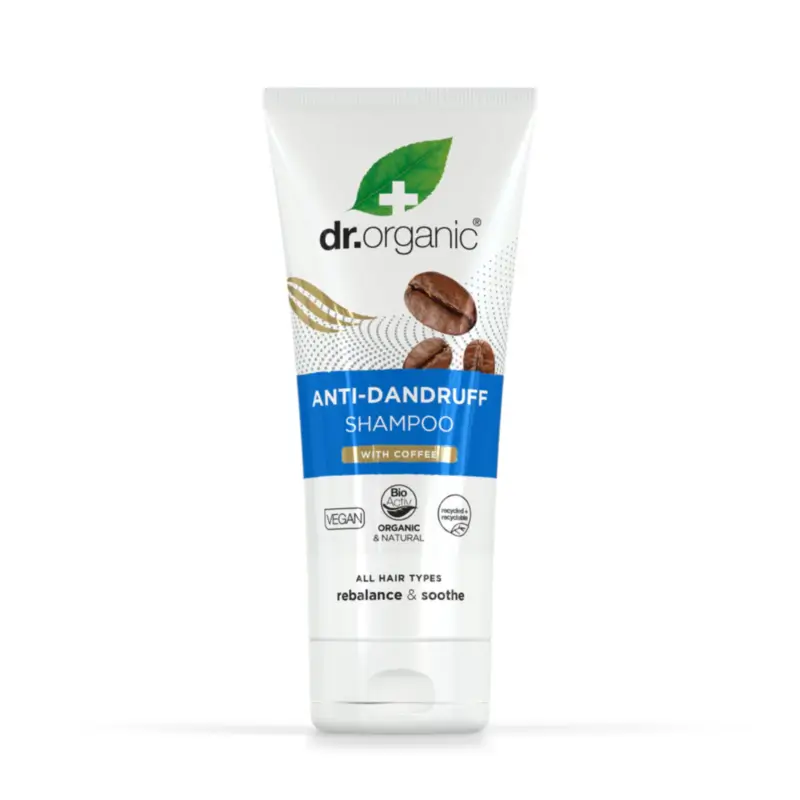 Dr.Organic Champú Anticaspa De Café, 200 ml