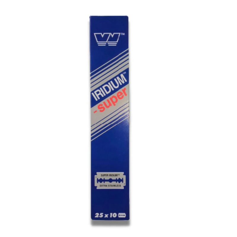 Wizamet Super Iridium Cuchillas de Afeitar Profesionales Pack 250 Unidades