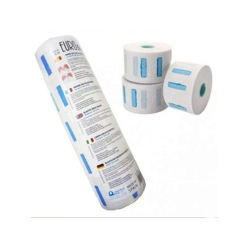 Eurostil Papel de Cuello en Rollo Pack de 5 Unidades Barbería
