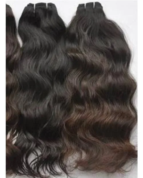 Pelo Natural Indio Cosido Extensión de Trama en Tono Natural
